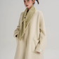 Scarf Collarless Coat SRS0412