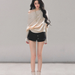 Dolman Sleeve Boat Neck Knit LAS0044