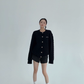 Round Neck Cable Knit Cardigan YLS0978