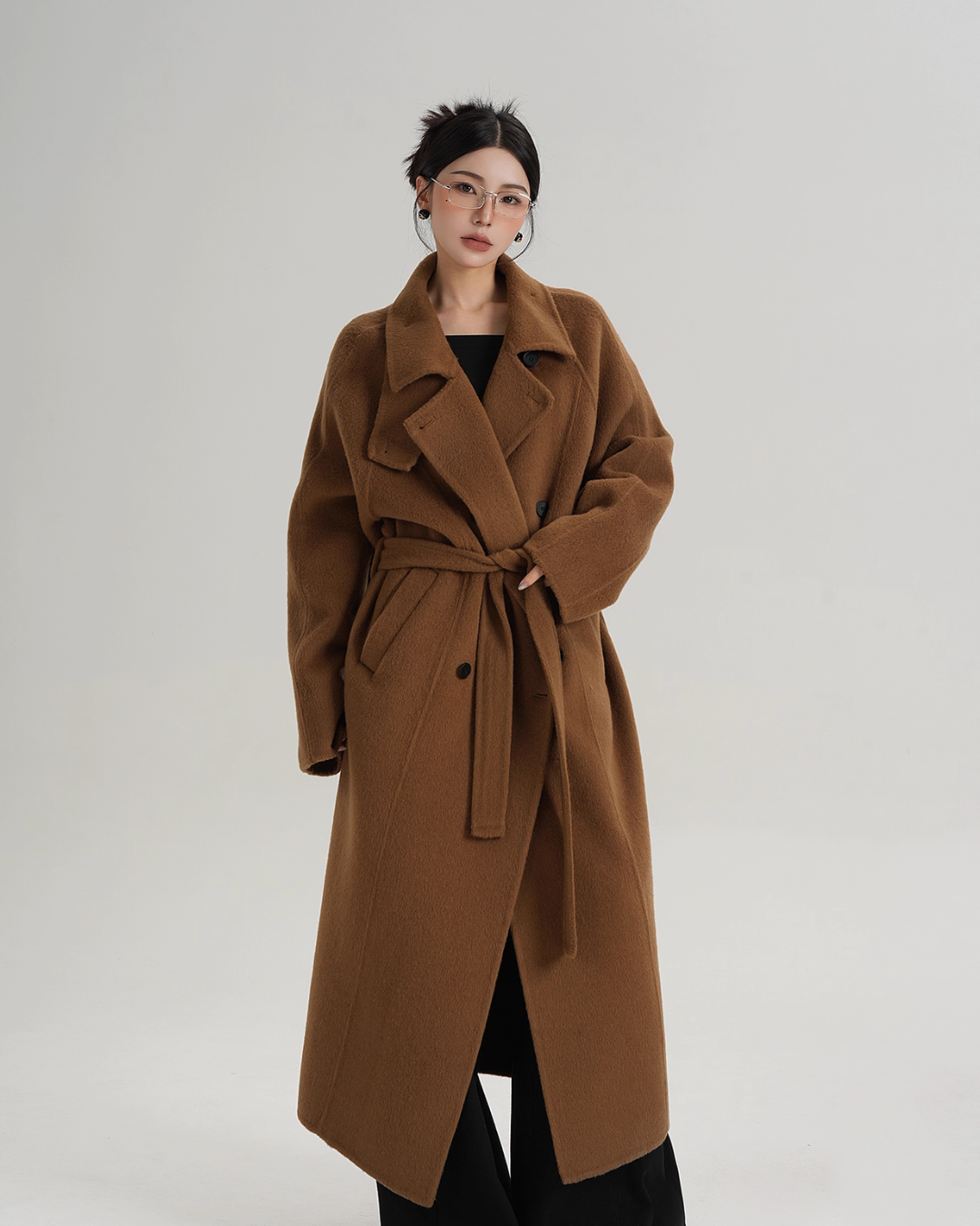Elegant Long Wool Coat SRS0365