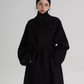 Stand Collar Long Loose Wool Coat SRS0361