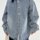 Washed Loose Denim Shirt YLS0743