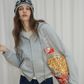 Double Zip Check Hoodie RLZ0013