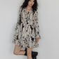 Round Neck Vintage Print Dress VAS0147