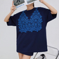 Flower Lace Docking Short-Sleeve T-Shirt FER0325