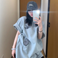 Butterfly Patch Short Sleeve T-Shirt YLS0836