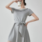 Off-Shoulder Layered Flared Mini Dress FER0277
