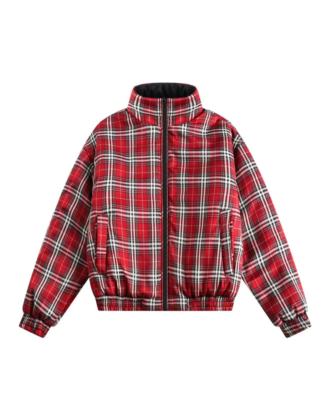 Plaid Down Jacket EZK0030