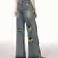 High Waist Wide Leg Denim IMO0061