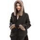 Fur Hood Loose Knit Cardigan BGS0028