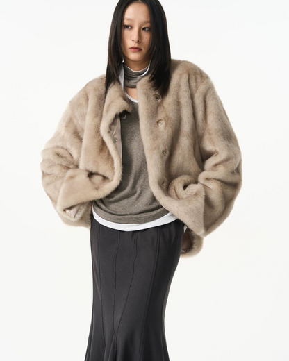 Eco Fur Volume Coat TKC0002