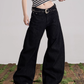 Back Logo Wide Denim Pants ONP0004