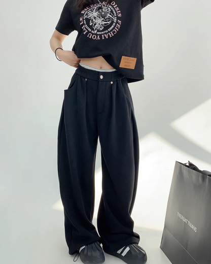 Wide Sweat Pants YLS0789