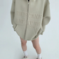 Embossed Logo Zip Hoodie YLS0910