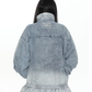 Stand Collar Flare Denim Jacket BGS0048