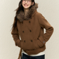 Double-Breasted Fur Coat ELS0019