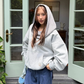 Off-Shoulder Sweatshirt Hoodie CYE0105