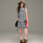 Flower Shirt Vest / Balloon Mini Pants USY0008