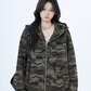 Camouflage Zip-Up Hoodie WLS0008