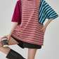 Patchwork-Style Oversized T-Shirt FER0246