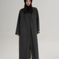 V-Neck Wool Long Coat SRS0387