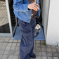 Wide Denim Cargo Pants CYE0052