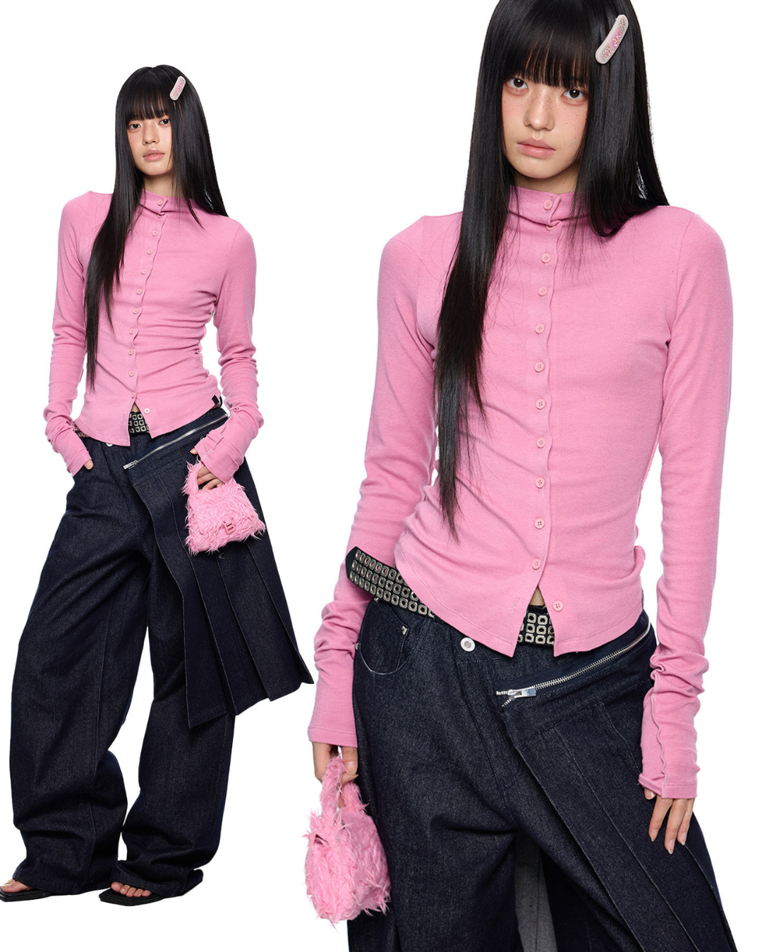 Slim-Fit Layer Top EZK0092