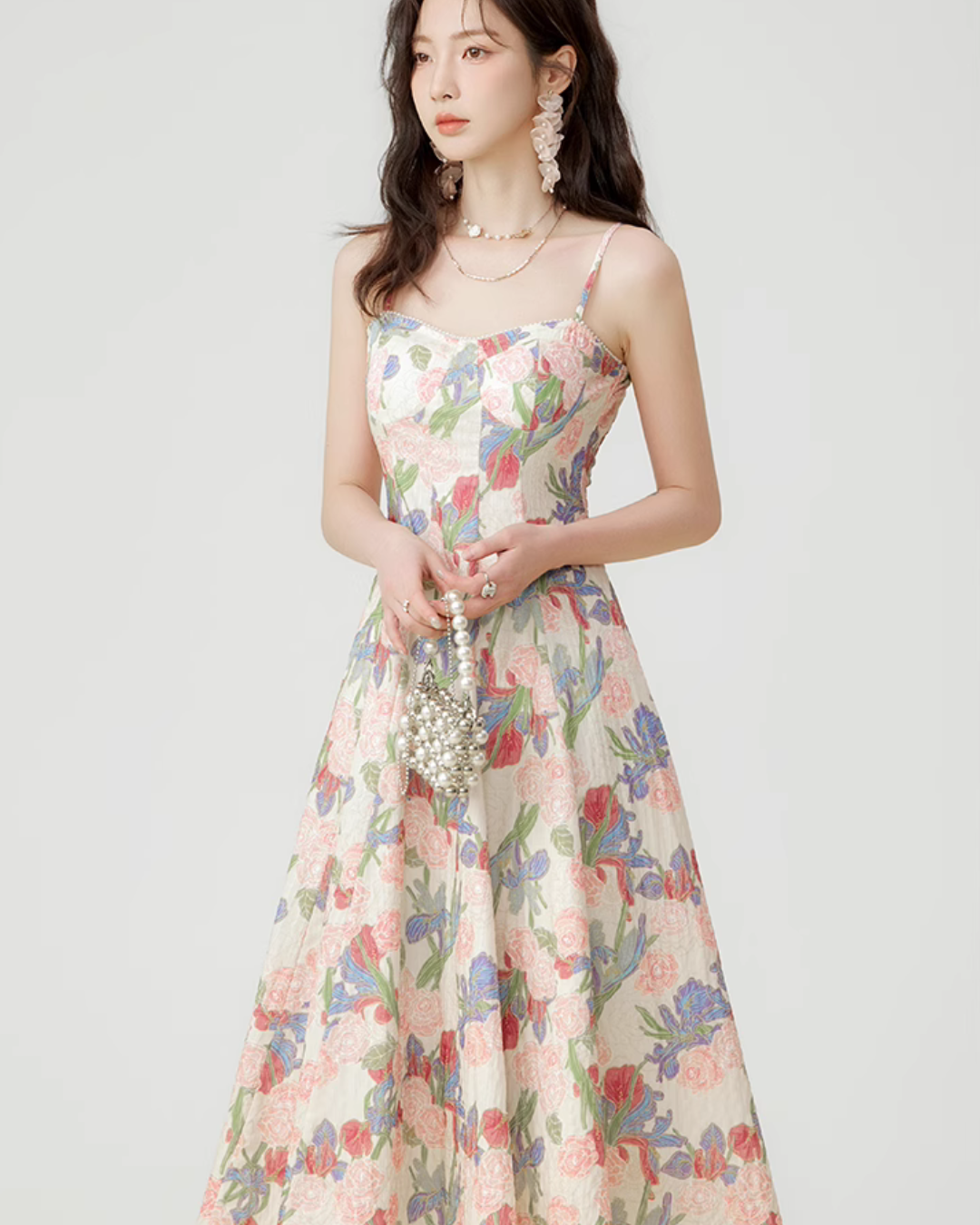 Flower Flare Cami Dress LSN0003