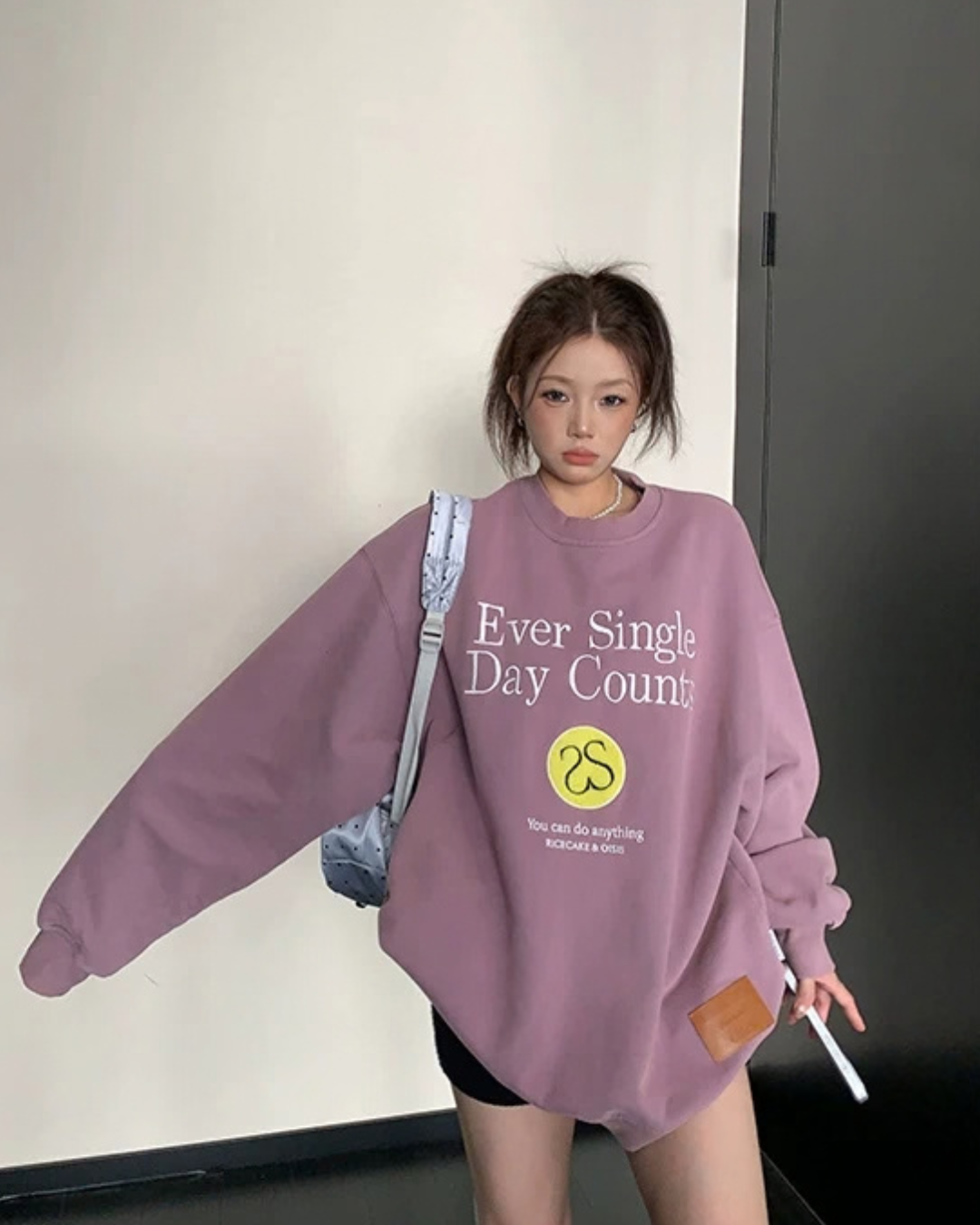 Letter Embroidered Pullover YLS1055