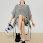 Poncho-Style Summer Knit Top / Half Pants FER0310