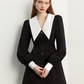 Big Collar Heart Button Dress DPY0072