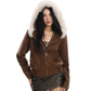 Fur Hood Suede Jacket BGS0025