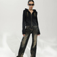 Graffiti Contour Denim Pants ACS0368
