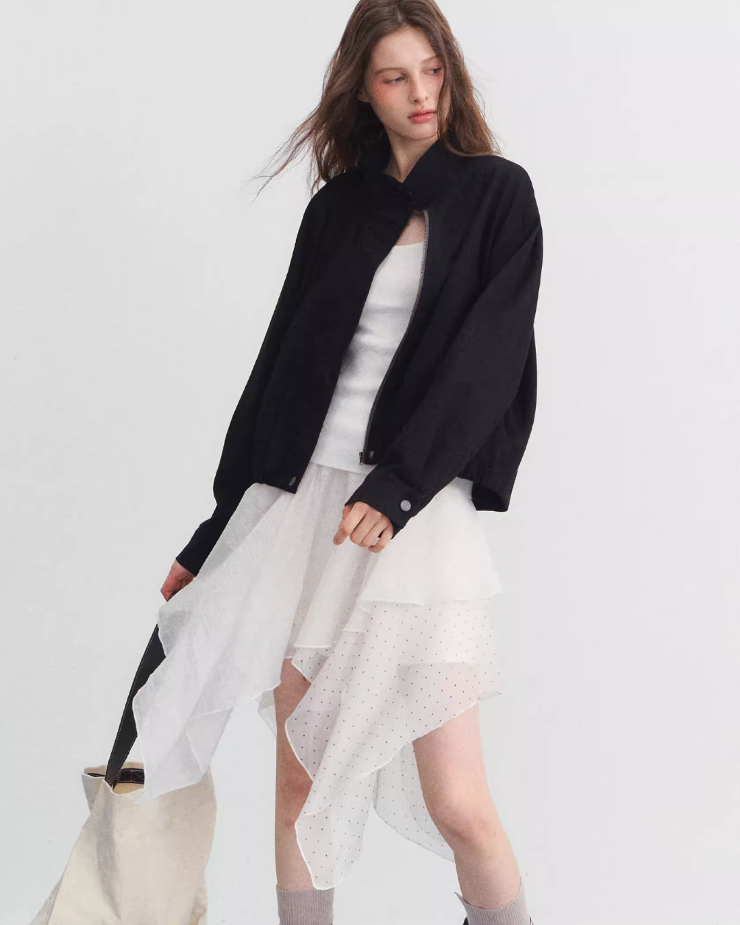 Frill Asymmetrical Skirt SPY0033