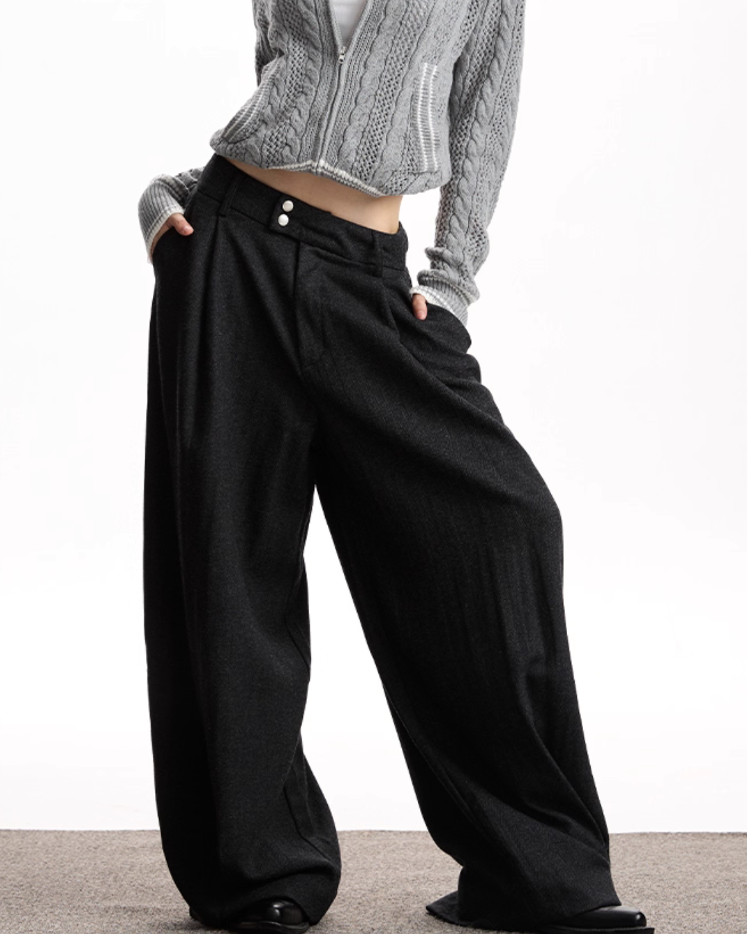 Vintage Wool Wide Pants VAT0012