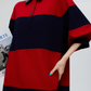 Oversized Polo Shirt Knit FER0255