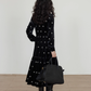 V-Neck Velvet Long Dress VAS0177