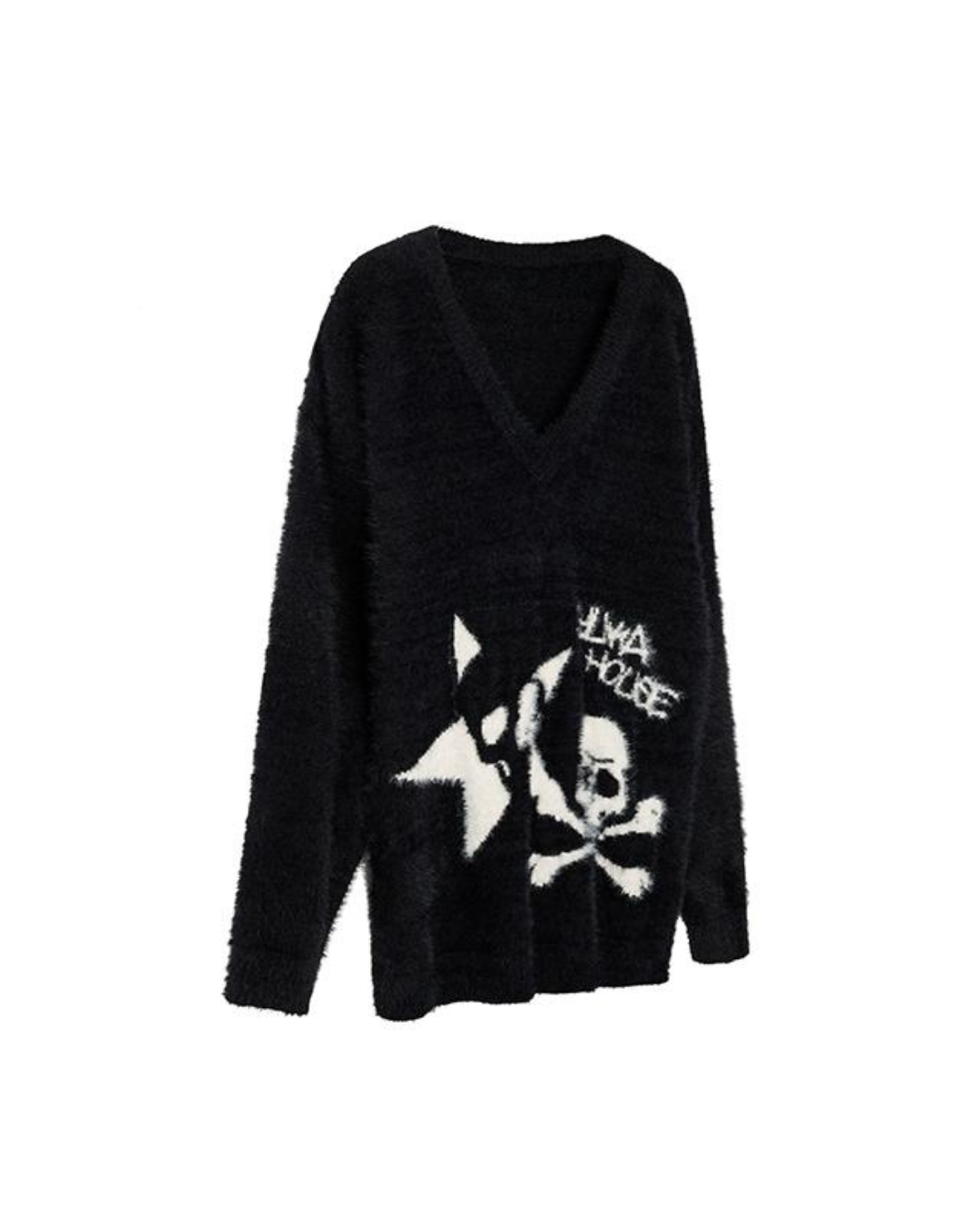 Vintage Punk V-Neck Sweater  YKH0004