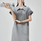 Gingham Check Polo Sweat Dress FER0206