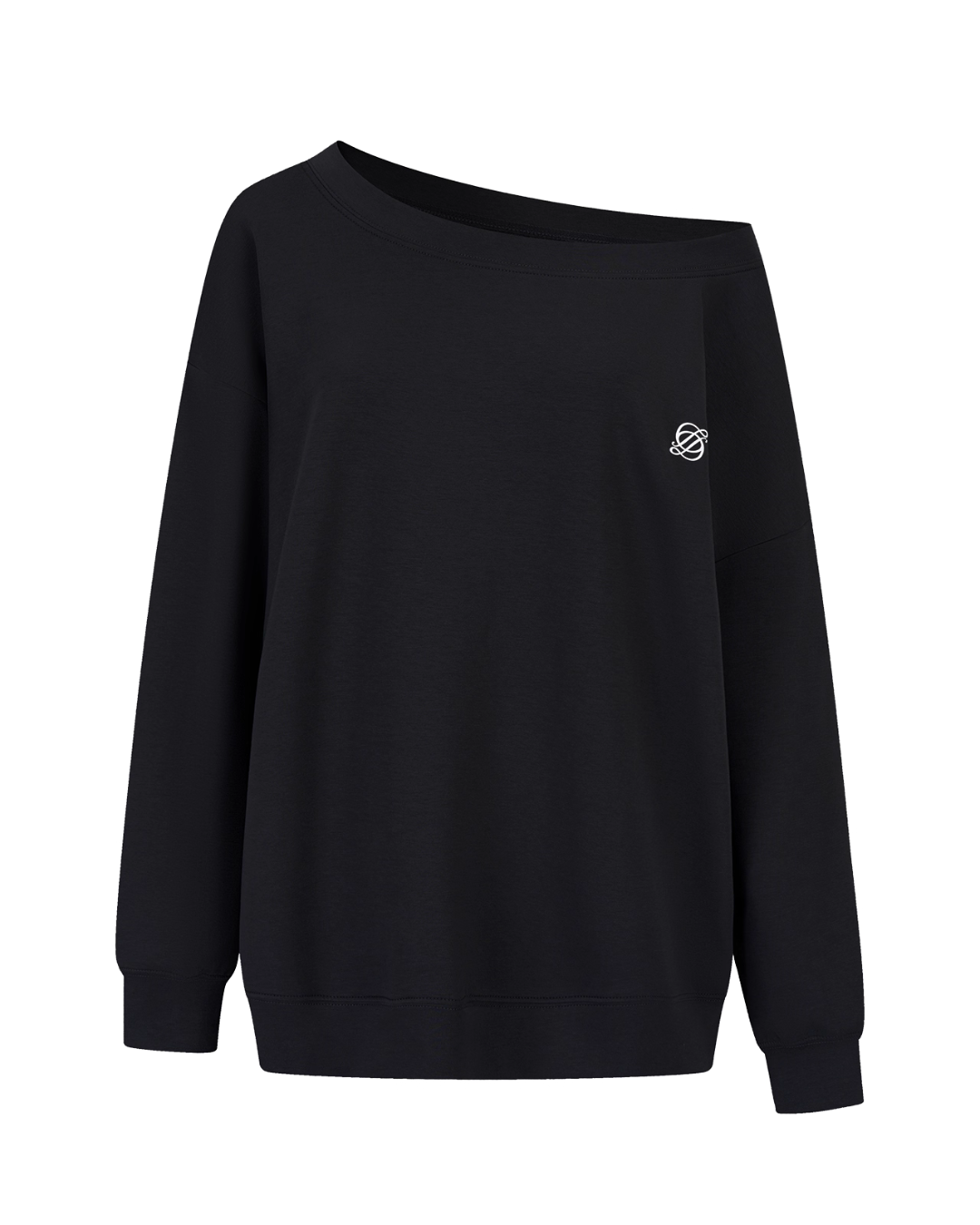 One Point Logo One-Shoulder Top / Wide Pants SMD0004