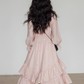 Small Floral Embroidery Long Dress VAS0156