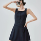 Square Neck Mini Dress FER0218