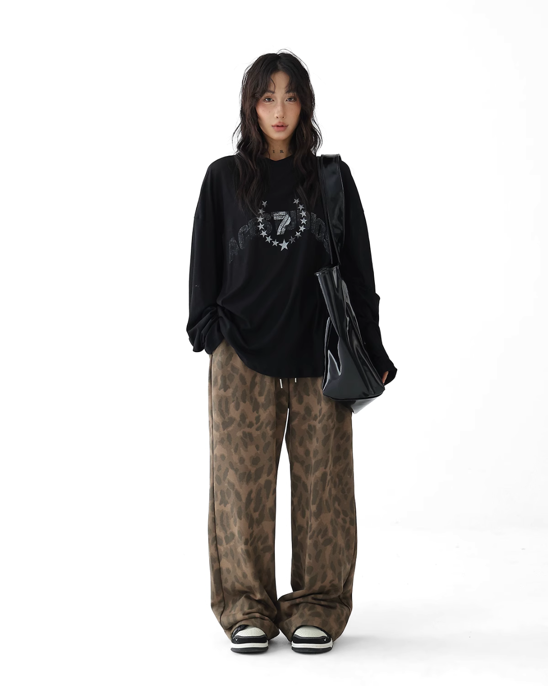 Star Print Loose T-Shirt  ACS0261