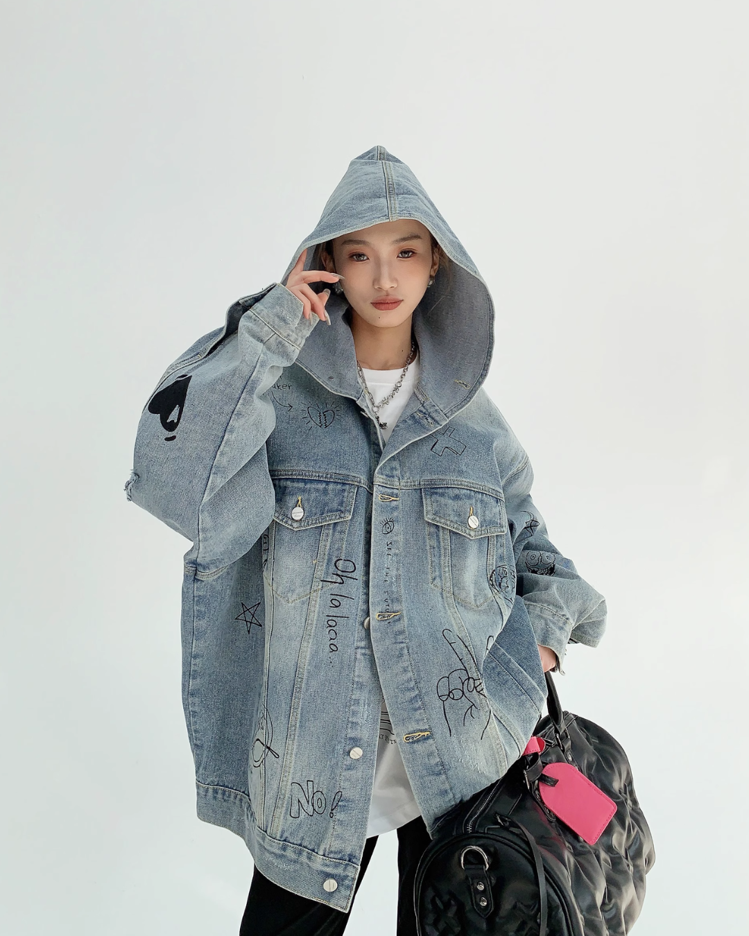 Retro Design Big Denim Jacket YLS0025