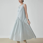 Asymmetric Drape Long Dress FER0279