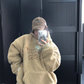 Retro Tweed Pullover Hoodie YLS1013