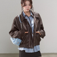 Brown High-End Leather Jacket WDB0014