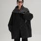 Hood Scarf Mid Length Wool Coat SRS0358
