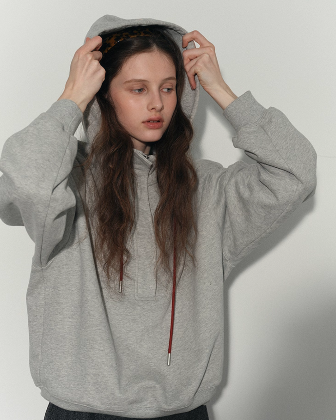 Half-Zip Hood Top RLZ0004