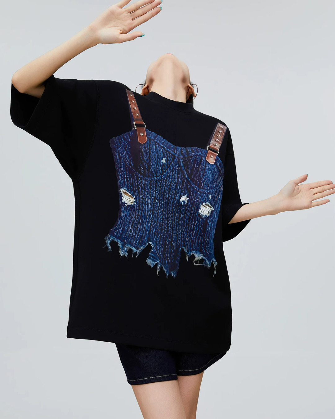 Fake Layered Short-Sleeve T-Shirt FER0169